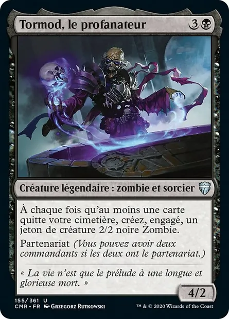 Tormod, le profanateur, carte Magic CMR 155 — extension Commander Legends