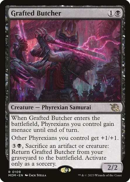 Grafted Butcher, Magic card MOM 109 — March of the Machine set