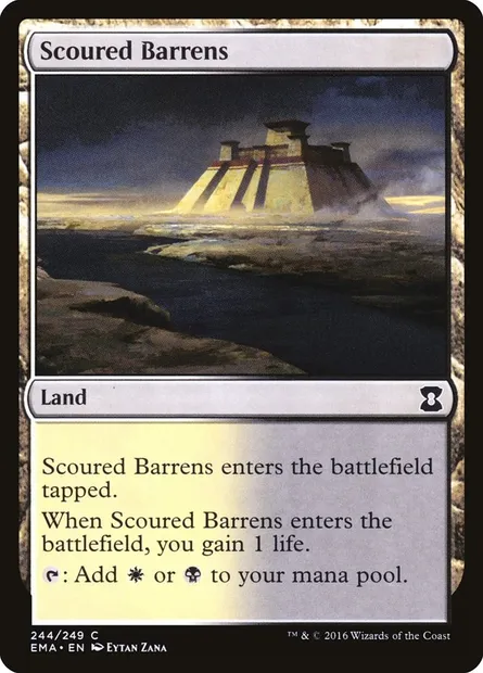 Scoured Barrens, Magic card EMA 244 — Eternal Masters set