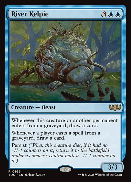 River Kelpie, Magic card TDC 166 — Tarkir: Dragonstorm Commander set