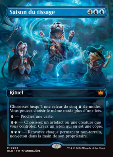 Saison du tissage, carte Magic BLB 283 — extension Bloomburrow