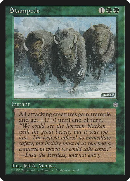 Stampede, Magic card ICE 265 — Ice Age set
