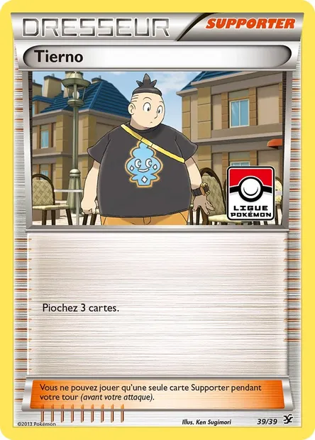 Tierno, carte Pokémon KSS 39 — extension Bienvenue à Kalos