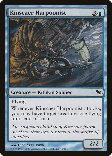 Kinscaer Harpoonist, Magic card SHM 41 — Shadowmoor set