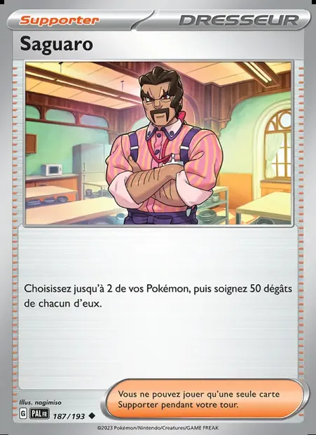 Saguaro, carte Pokémon PAL 187 — extension Évolutions à Paldea