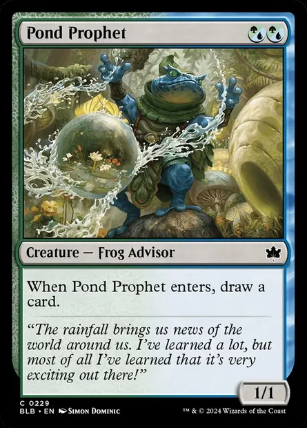 Pond Prophet, Magic card BLB 229 — Bloomburrow set