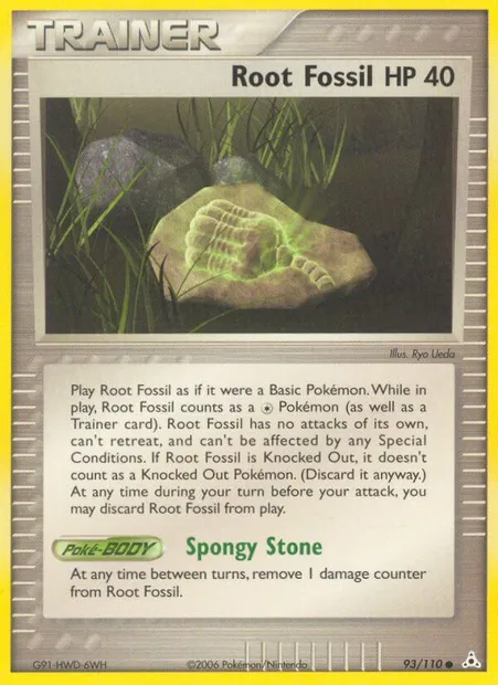 Root Fossil, Pokémon card HP 93 — Holon Phantoms set