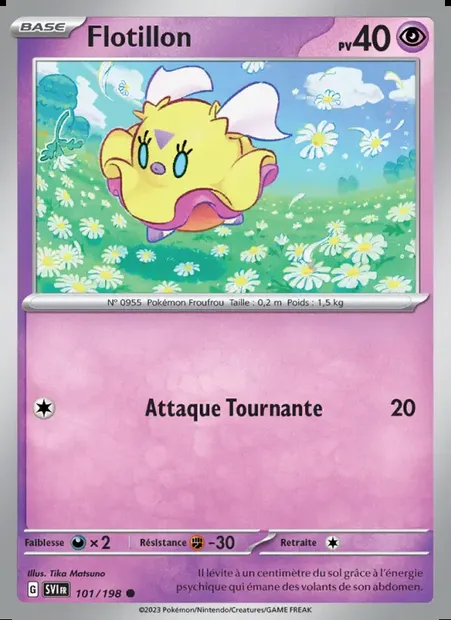Flotillon, carte Pokémon SVI 101 — extension Écarlate et Violet