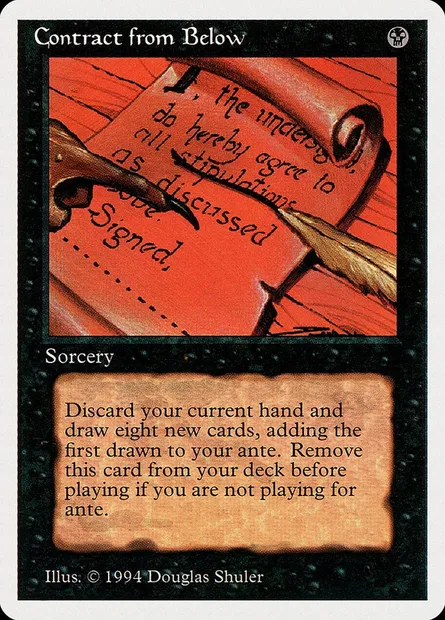 Contract from Below, Magic card SUM 97 — Summer Magic / Edgar set