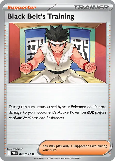 Black Belt's Training, Pokémon card PRE 096 — Prismatic Evolutions set