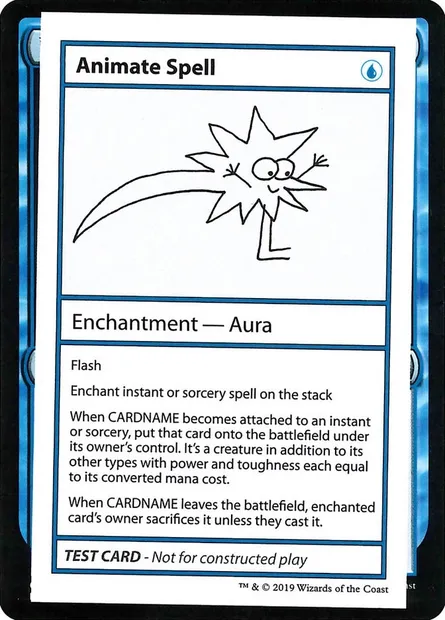 Animate Spell, carte Magic CMB2 16 — extension Mystery Booster Playtest Cards 2021