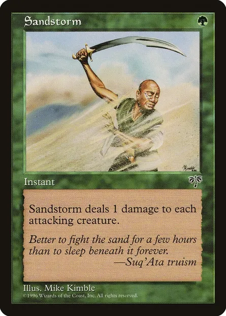 Tempête de sable, carte Magic MIR 239 — extension Mirage