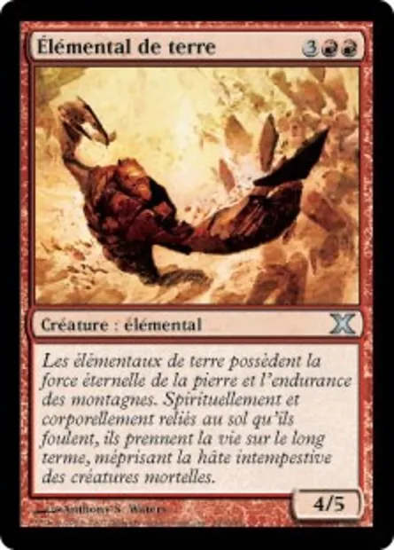 Élémental de terre, carte Magic 10E 199 — extension Dixième édition