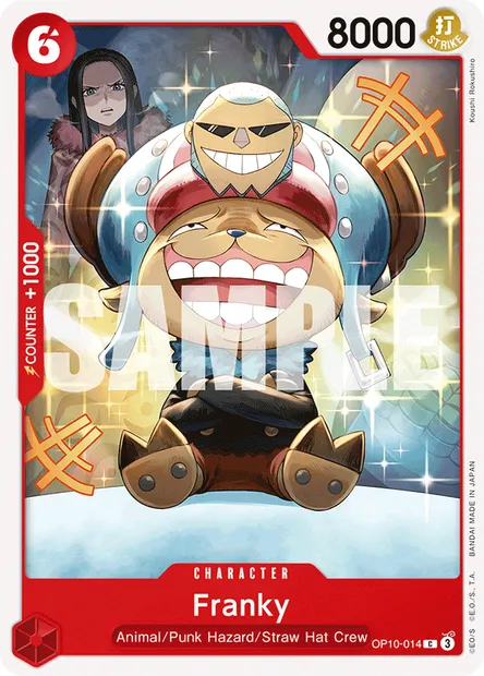 Franky, One Piece card OP10-014 — ROYAL BLOOD set