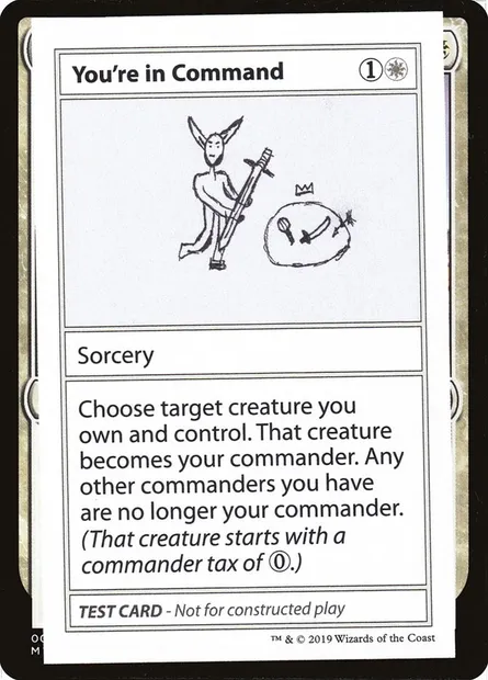 You're in Command, carte Magic CMB2 15 — extension Mystery Booster Playtest Cards 2021