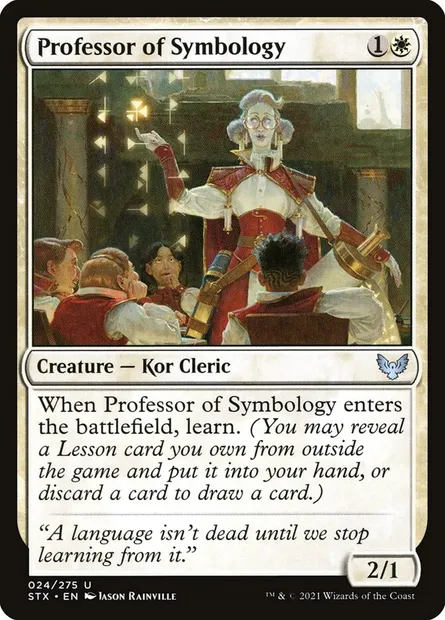 Professor of Symbology, Magic card STX 24 — Strixhaven: School of Mages set