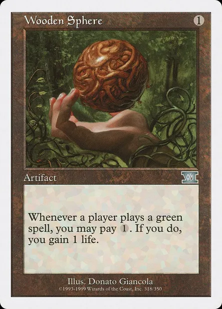 Sphère de bois, carte Magic 6ED 318 — extension Classic Sixth Edition