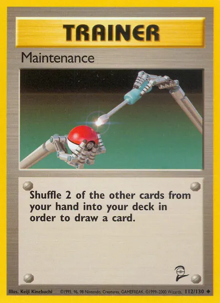 Maintenance, Pokémon card B2 112 — Base Set 2 set