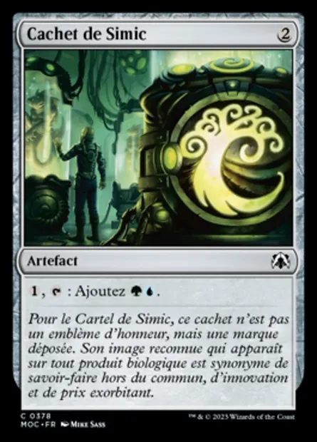 Cachet de Simic, carte Magic MOC 378 — extension March of the Machine Commander