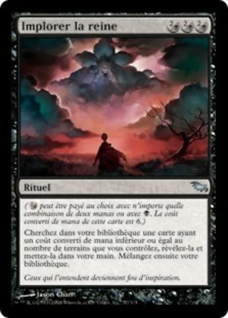 Implorer la reine, carte Magic SHM 57 — extension Sombrelande