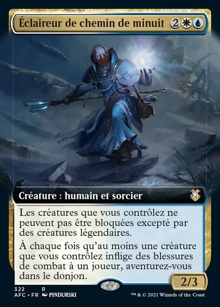 Éclaireur de chemin de minuit, carte Magic AFC 322 — extension Forgotten Realms Commander