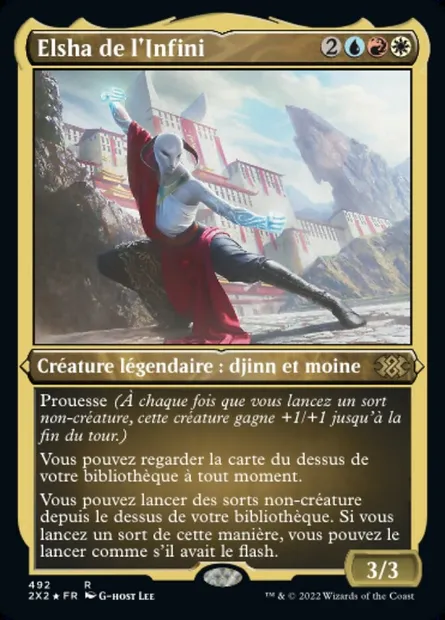 Elsha de l'Infini, carte Magic 2X2 492 — extension Double Masters 2022