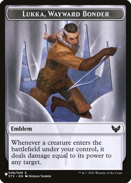 Lukka, Wayward Bonder Emblem, Magic card PLST TSTX-8 — The List set