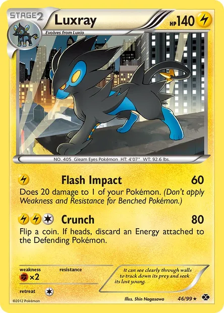 Luxray, Pokémon card NXD 46 — Next Destinies set