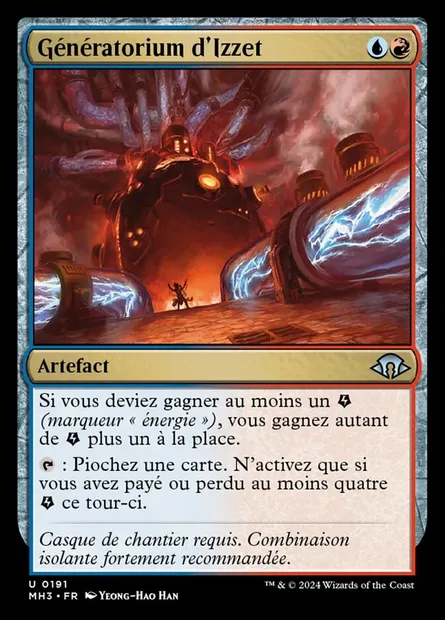 Génératorium d'Izzet, carte Magic MH3 191 — extension Modern Horizons 3