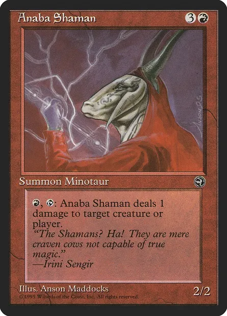 Anaba Shaman, Magic card HML 67a — Homelands set