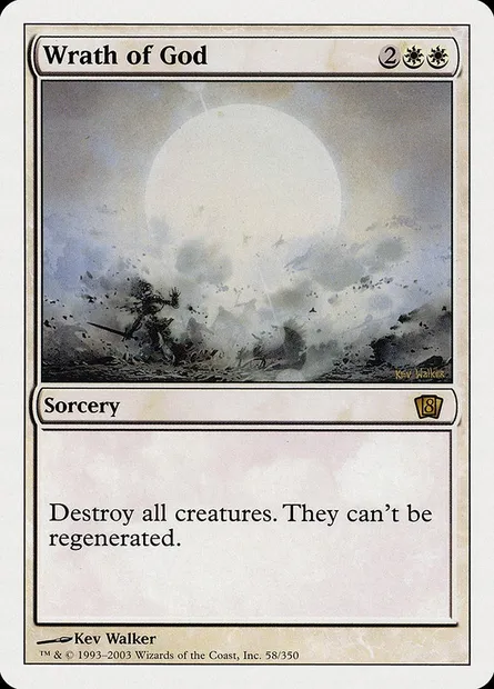 Colère de Dieu, carte Magic 8ED 58 — extension Huitième Edition