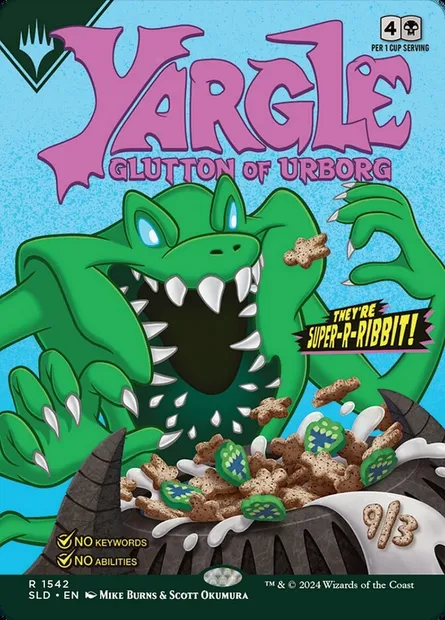 Yargle, Glutton of Urborg // Yargle, Glutton of Urborg, carte Magic SLD 1542 — extension Secret Lair Drop