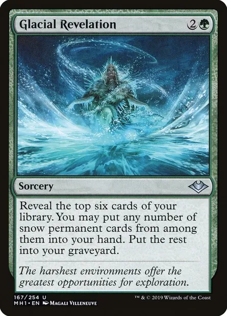 Glacial Revelation, Magic card MH1 167 — Modern Horizons set