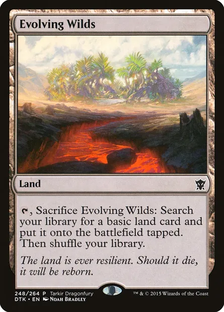 Evolving Wilds, Magic card PTKDF 248 — Tarkir Dragonfury set