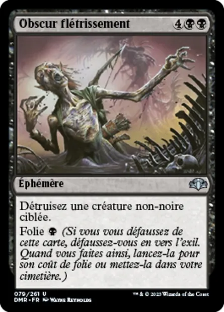 Obscur flétrissement, carte Magic DMR 79 — extension Dominaria Remastered