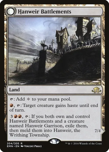 Hanweir Battlements, Magic card EMN 204 — Eldritch Moon set