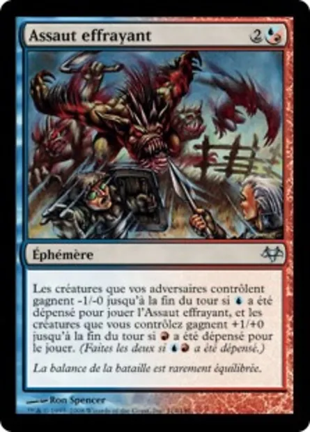 Assaut effrayant, carte Magic EVE 114 — extension Coucheciel