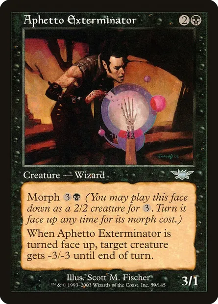 Aphetto Exterminator, Magic card LGN 59 — Legions set