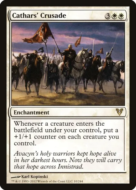 Cathars' Crusade, Magic card AVR 10 — Avacyn Restored set