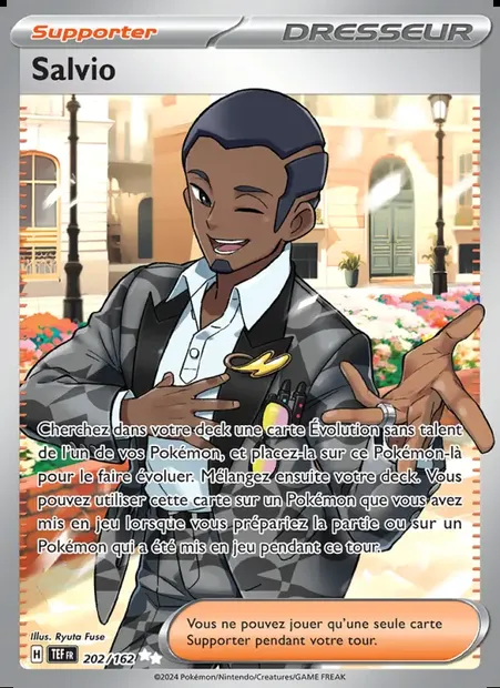 Salvio, carte Pokémon TEF 202 — extension Forces Temporelles
