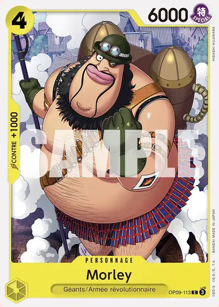 Morley, carte One Piece OP09-113 — extension LES NOUVEAUX EMPEREURS