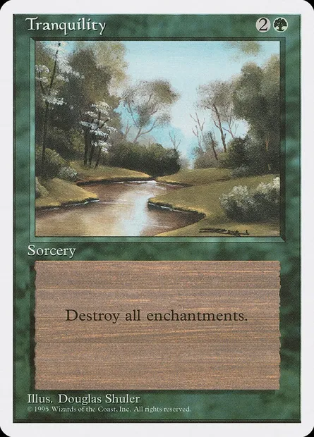 Tranquilité, carte Magic 4ED 277 — extension Quatrième Edition