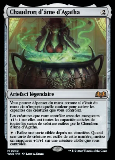 Chaudron d'âme d'Agatha, carte Magic WOE 242 — extension Wilds of Eldraine