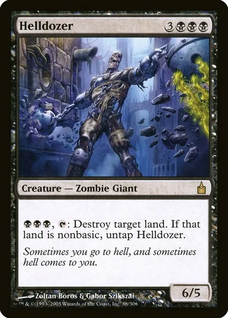 Helldozer, Magic card RAV 88 — Ravnica: City of Guilds set