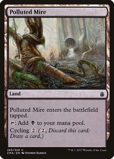 Polluted Mire, Magic card CMA 265 — Commander Anthology set