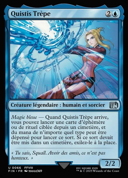 Quistis Trèpe, carte Magic FIN 66 — extension Final Fantasy