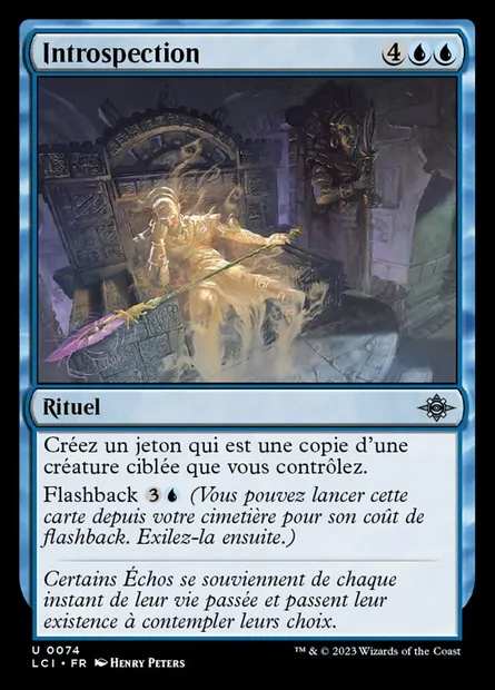 Introspection, carte Magic LCI 74 — extension The Lost Caverns of Ixalan