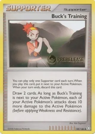Buck's Training, Pokémon card PRE 130 — Prerelease Promos set