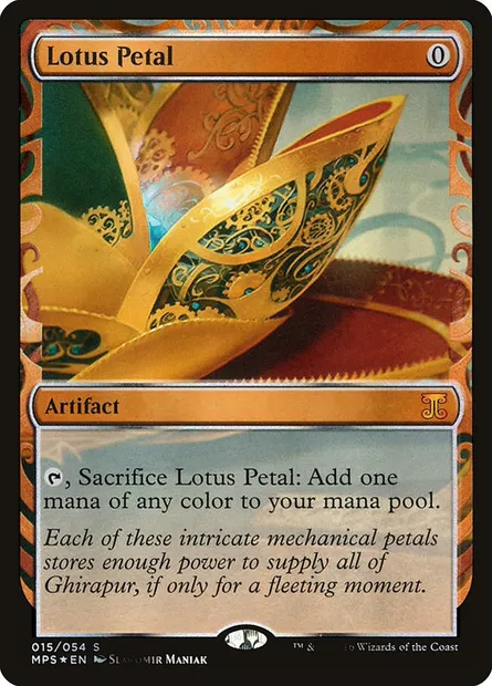 Lotus Petal, Magic card MPS 15 — Kaladesh Inventions set