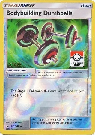 Bodybuilding Dumbbells, Pokémon card LGP 113 — League Promos set